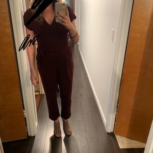 Maroon Express Jumpsuit Size M